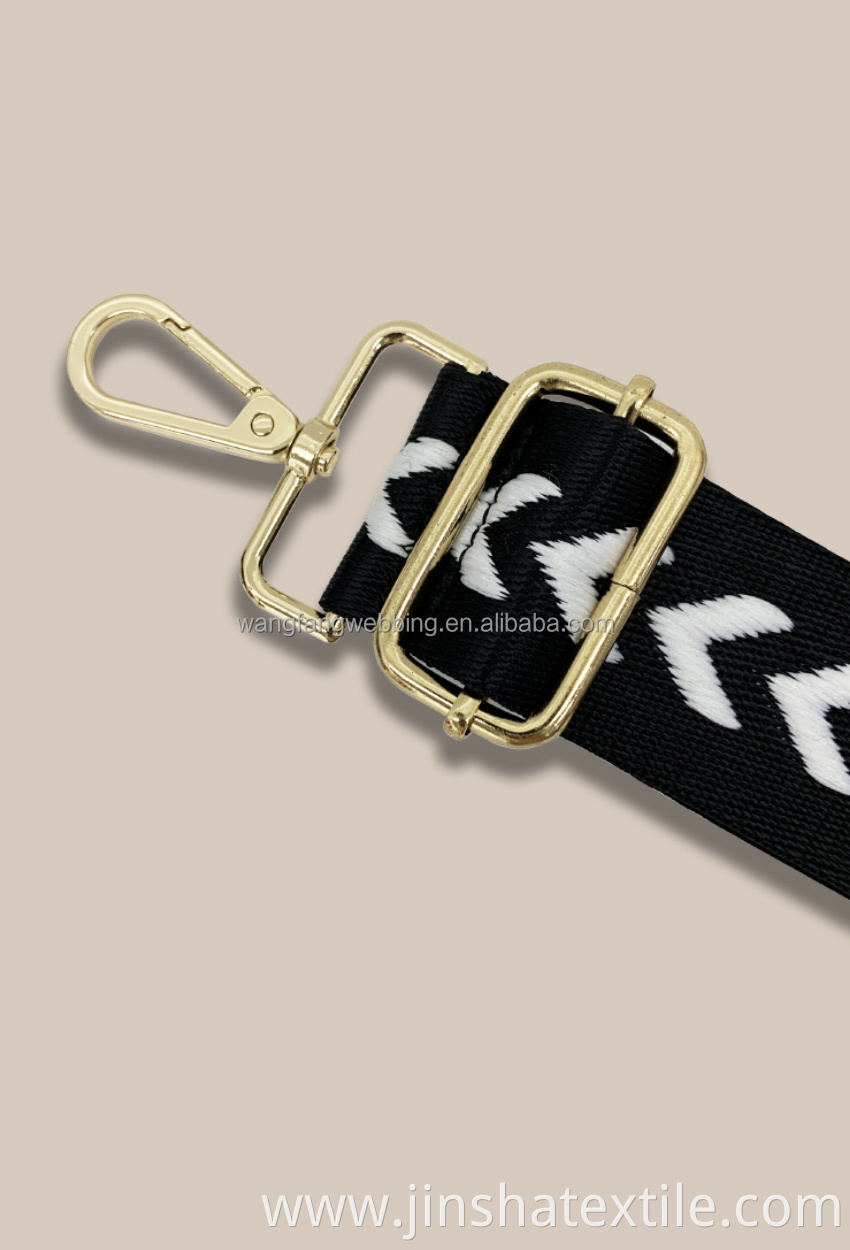 3.8cm Wide Woven Webbing Crossbody Bag Belt Shoulder Designer Purse Detachable Bag Strap For Bags
